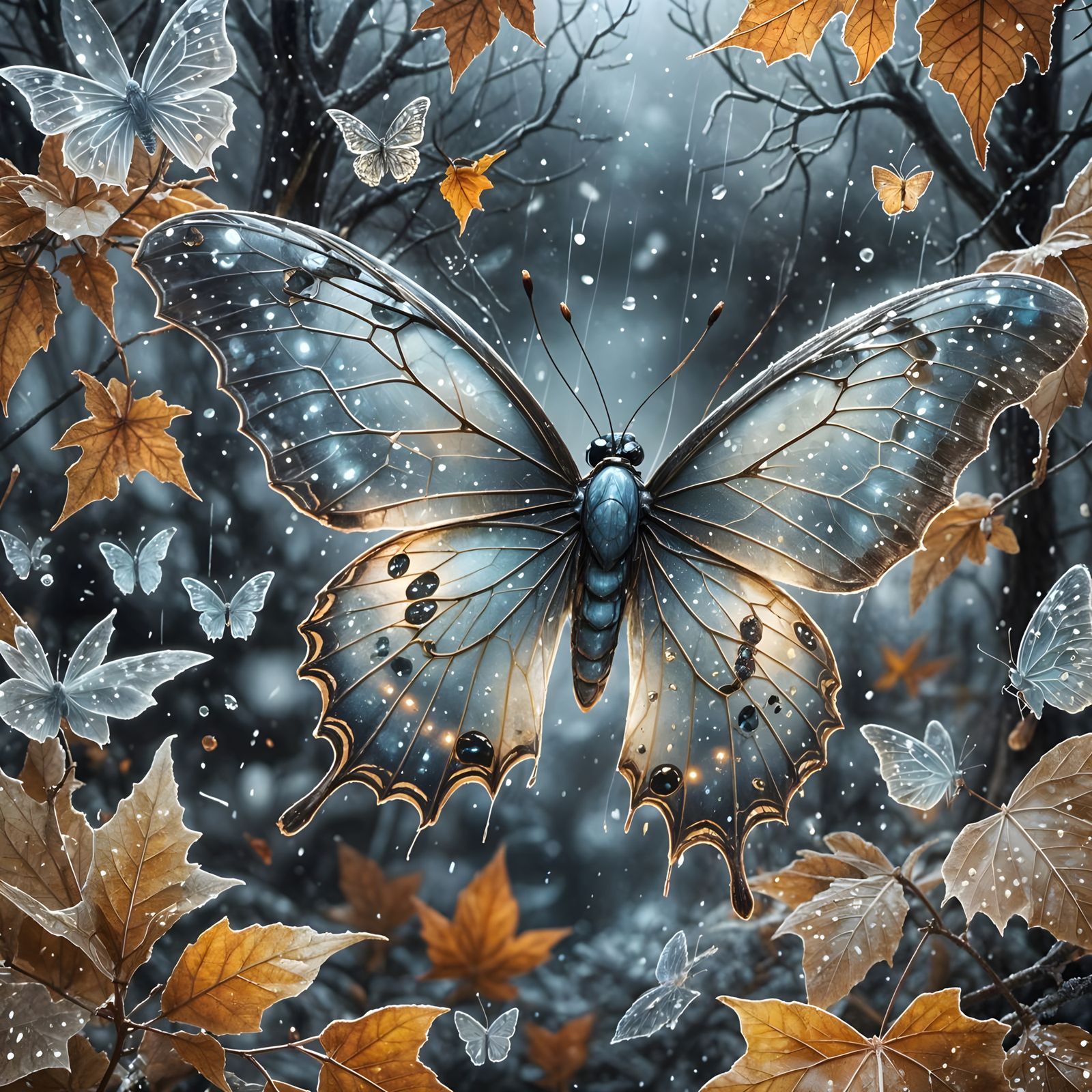 Bioluminescent Butterfly  by @Lulu