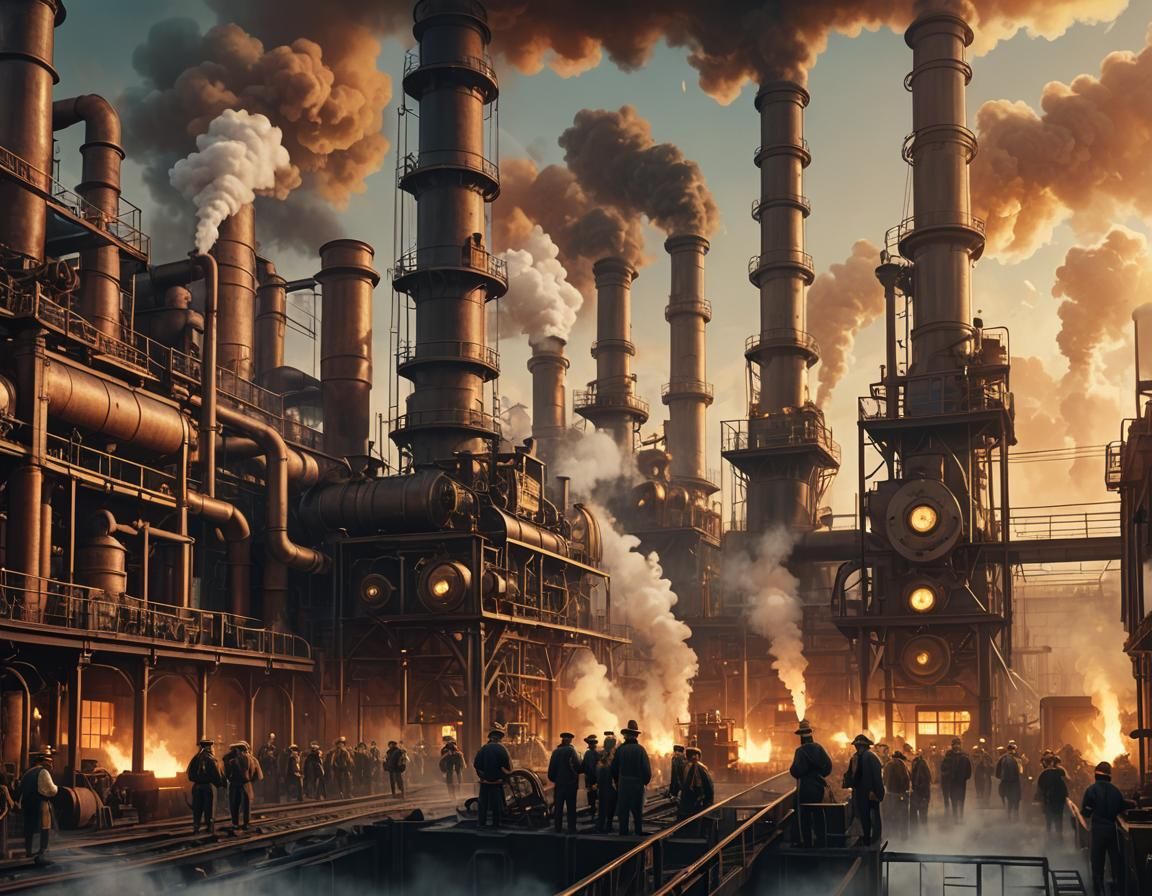 steam-powered machinery