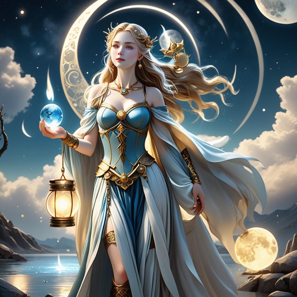 Goddess of lunar phases
