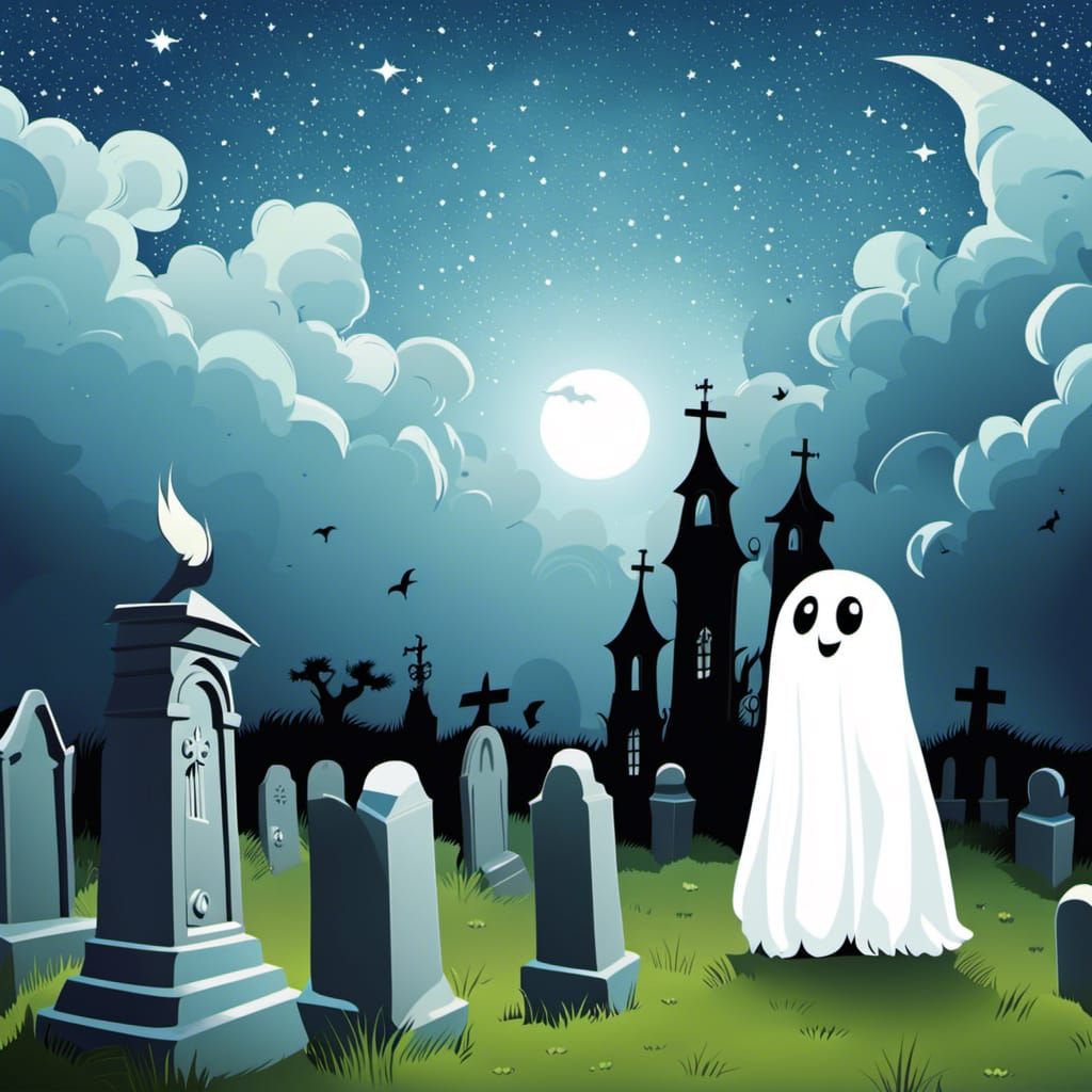 Un fantasma en el cementerio