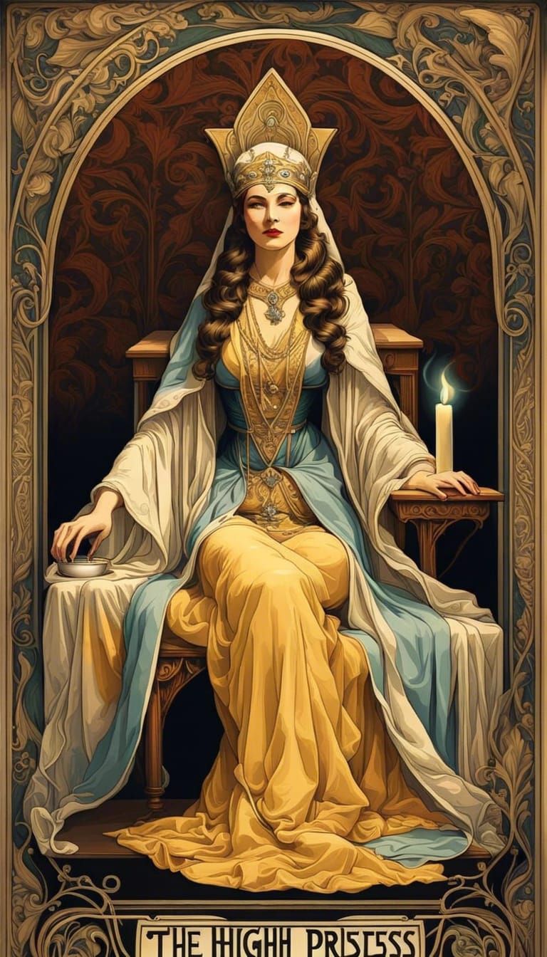 The High Priestess   by @Yiasafrai