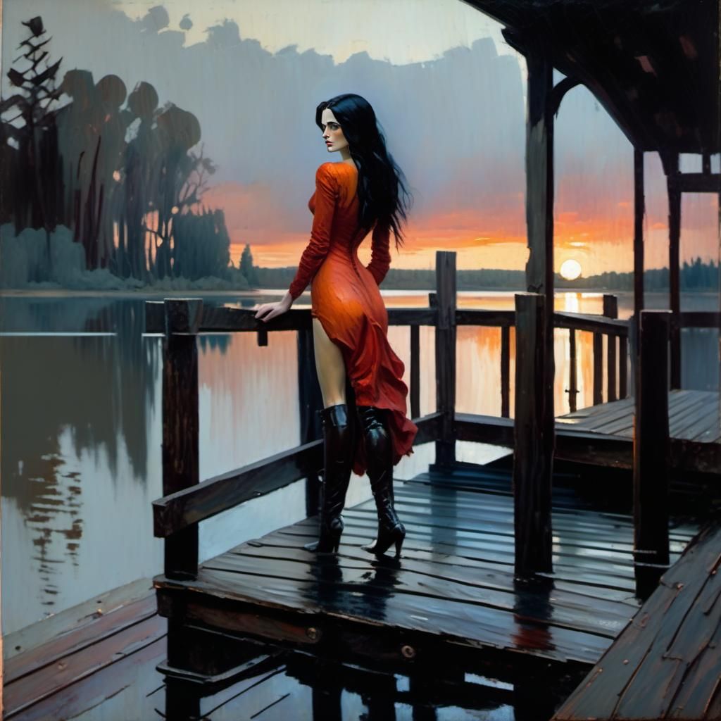Waiting for a boat