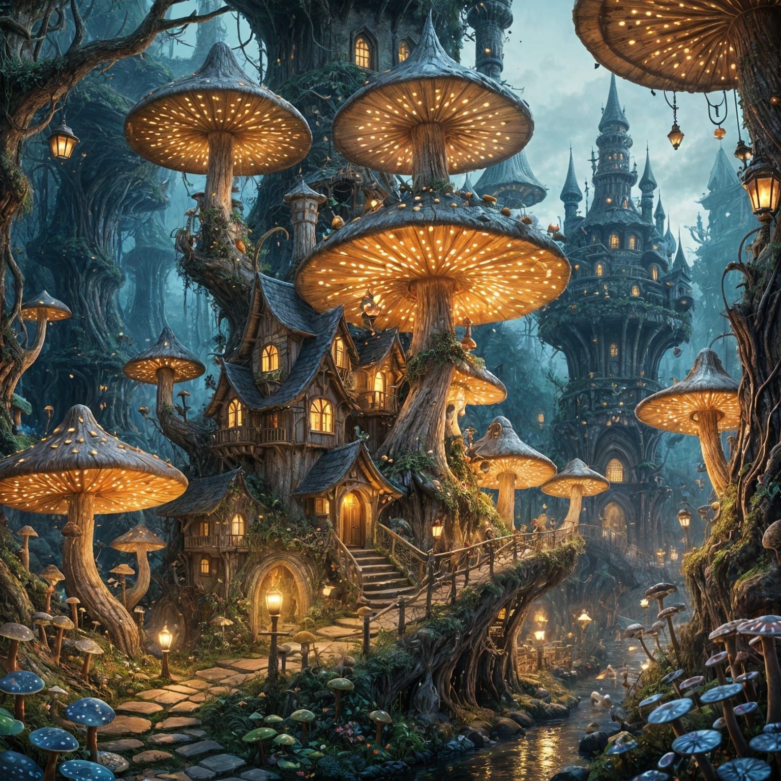 Fairy City  by @feathers McG