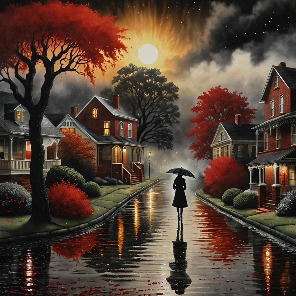 Rainy Day in the Neighborhood   by @Eallie