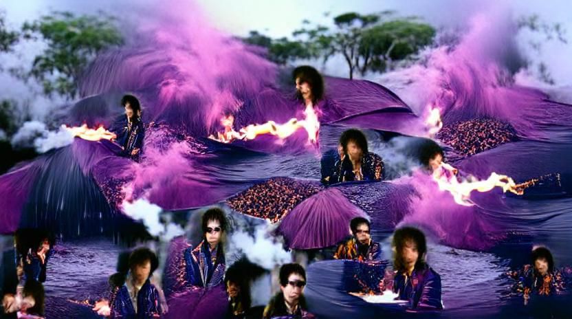 purple flame rain