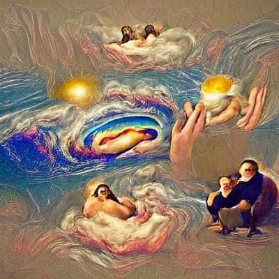 God creating heaven and earth