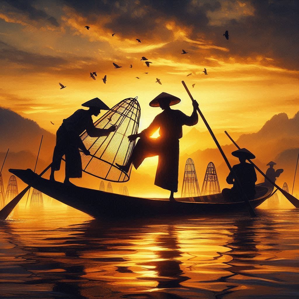 Intha Fishermen, Inle Lake, Myanmar, (2)