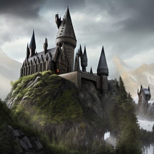 "I can't Hogwarts is my home!" HP AI Generated Artwork NightCafe
