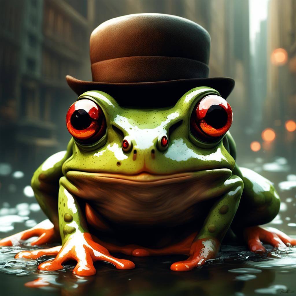 Mister frog - AI Generated Artwork - NightCafe Creator