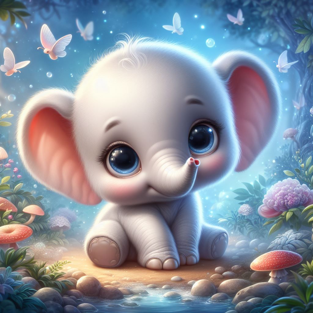 Super Cute Baby Elephant