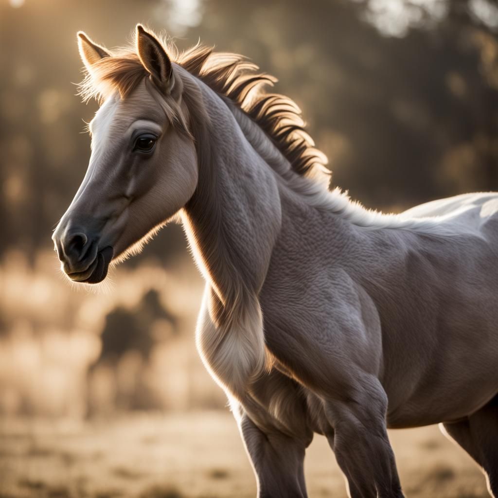 Young Pegasus as a winged foal - AI Generated Artwork - NightCafe Creator