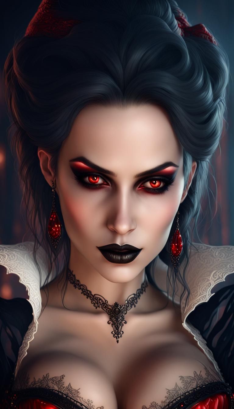 The Vampire Duchess - Ai Generated Artwork - Nightcafe Creator