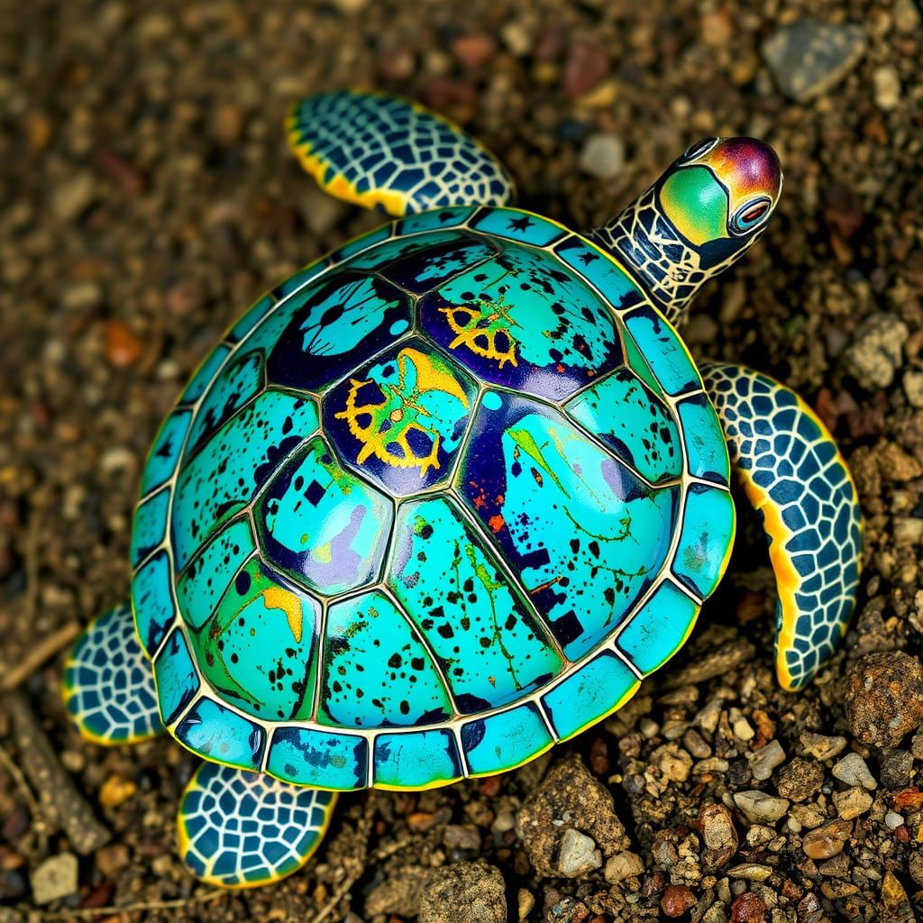 Hawksbill pin  by @BulePanda