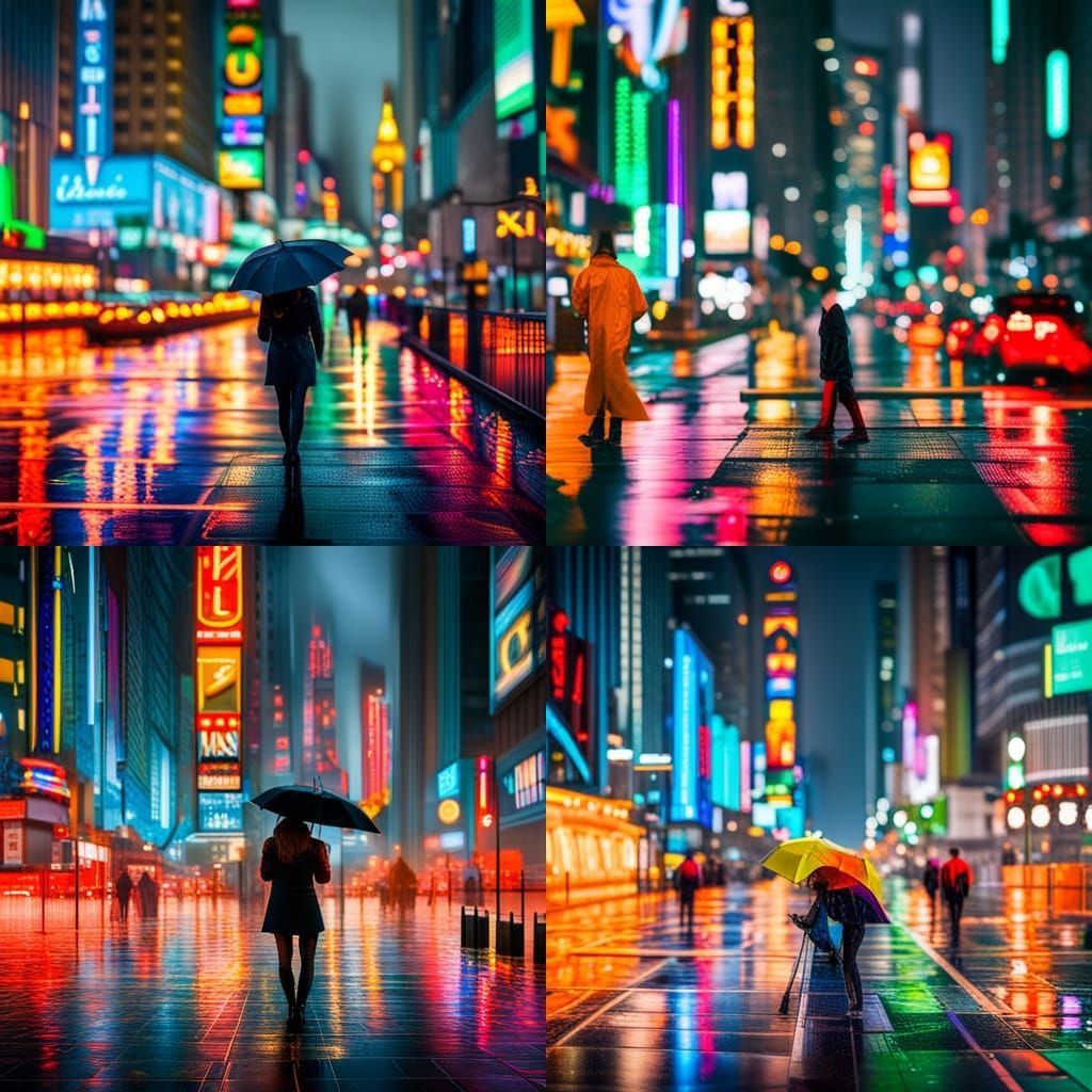 Rainy Night in the City