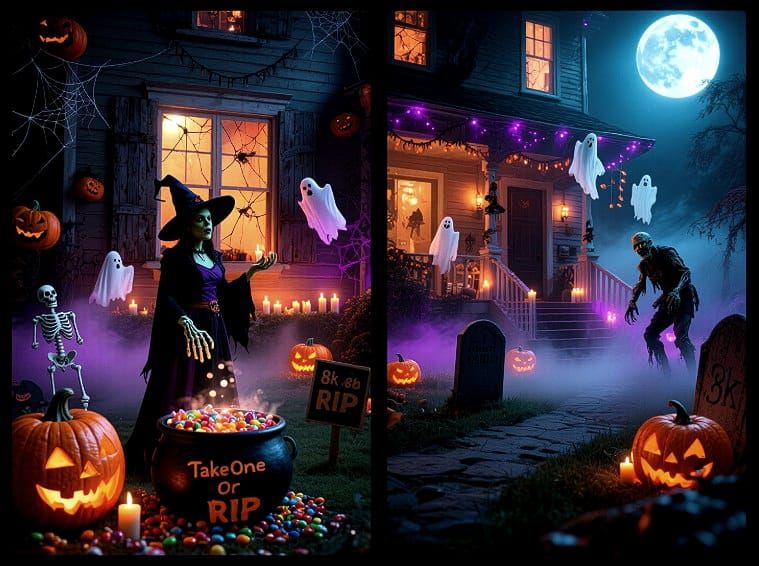 10/9/2025-Haunted House Scene Art By Archangel Tara