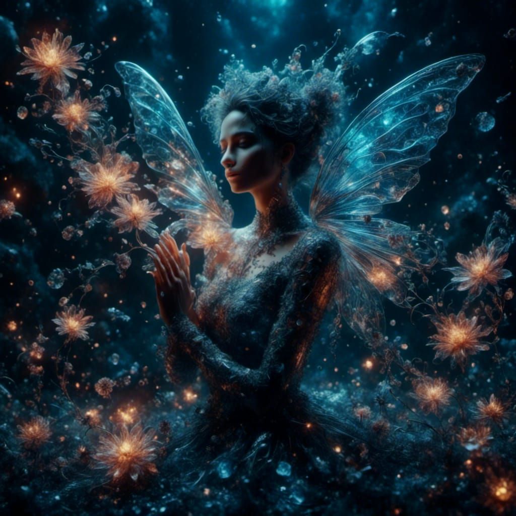<lora:Night Sparkle:1.0> <lora:Crystal Ribbons:1.0> <lora:Cr...