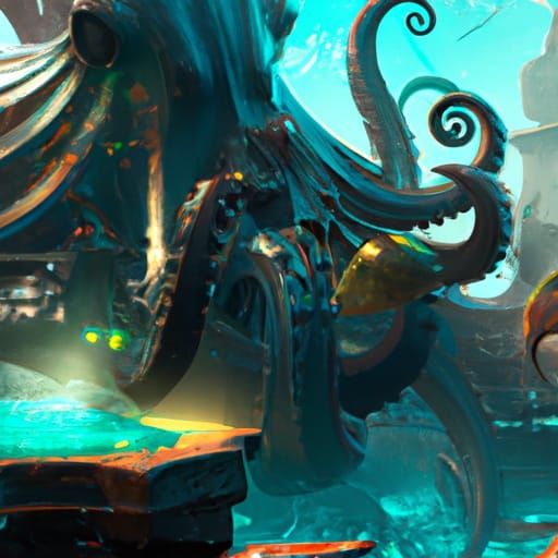 Octopus in atlantis