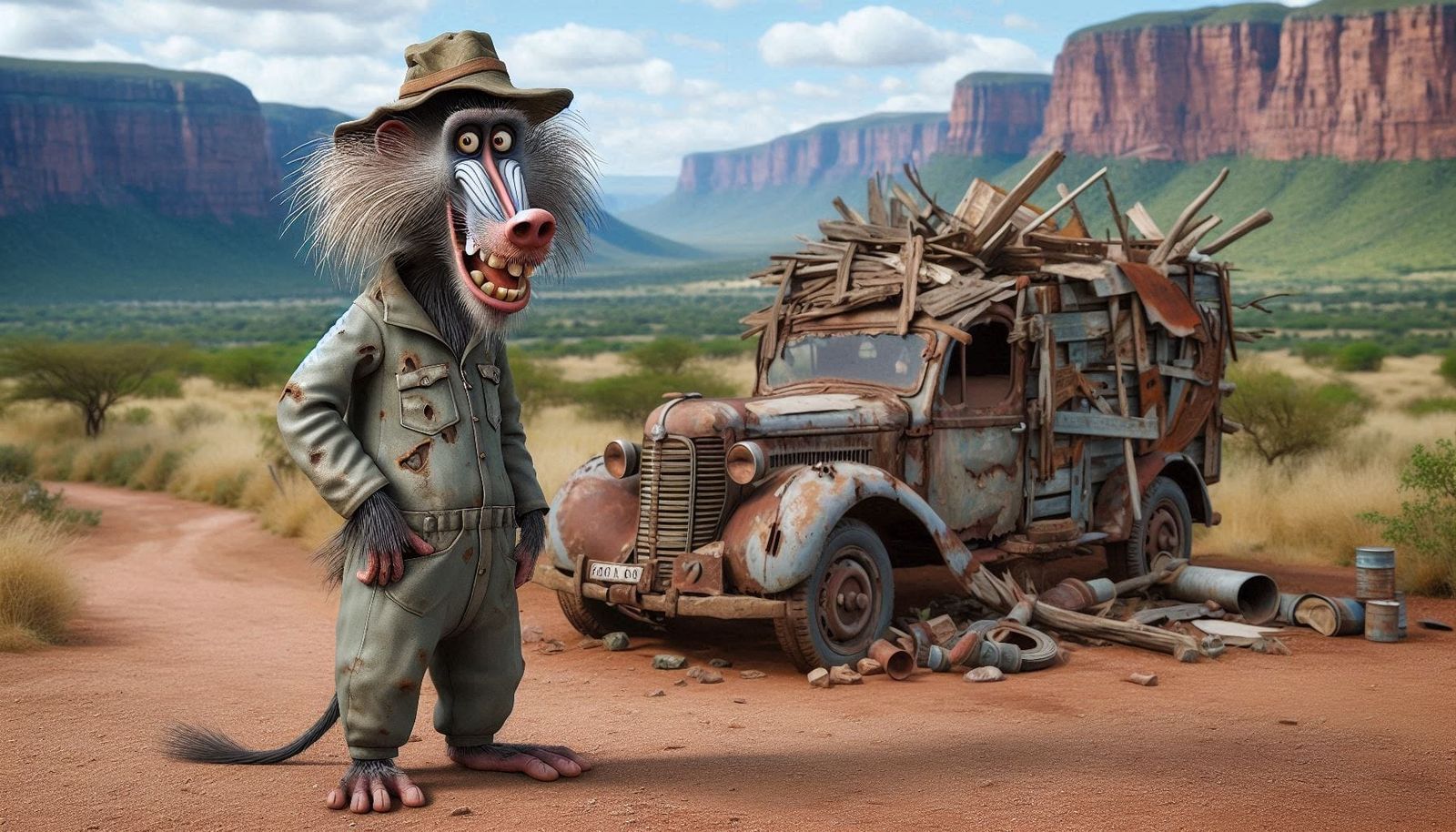 Bobbejane van Magaliesberg & hul wiele 🛞 06