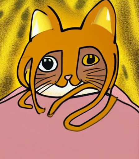 Weird blind cat
