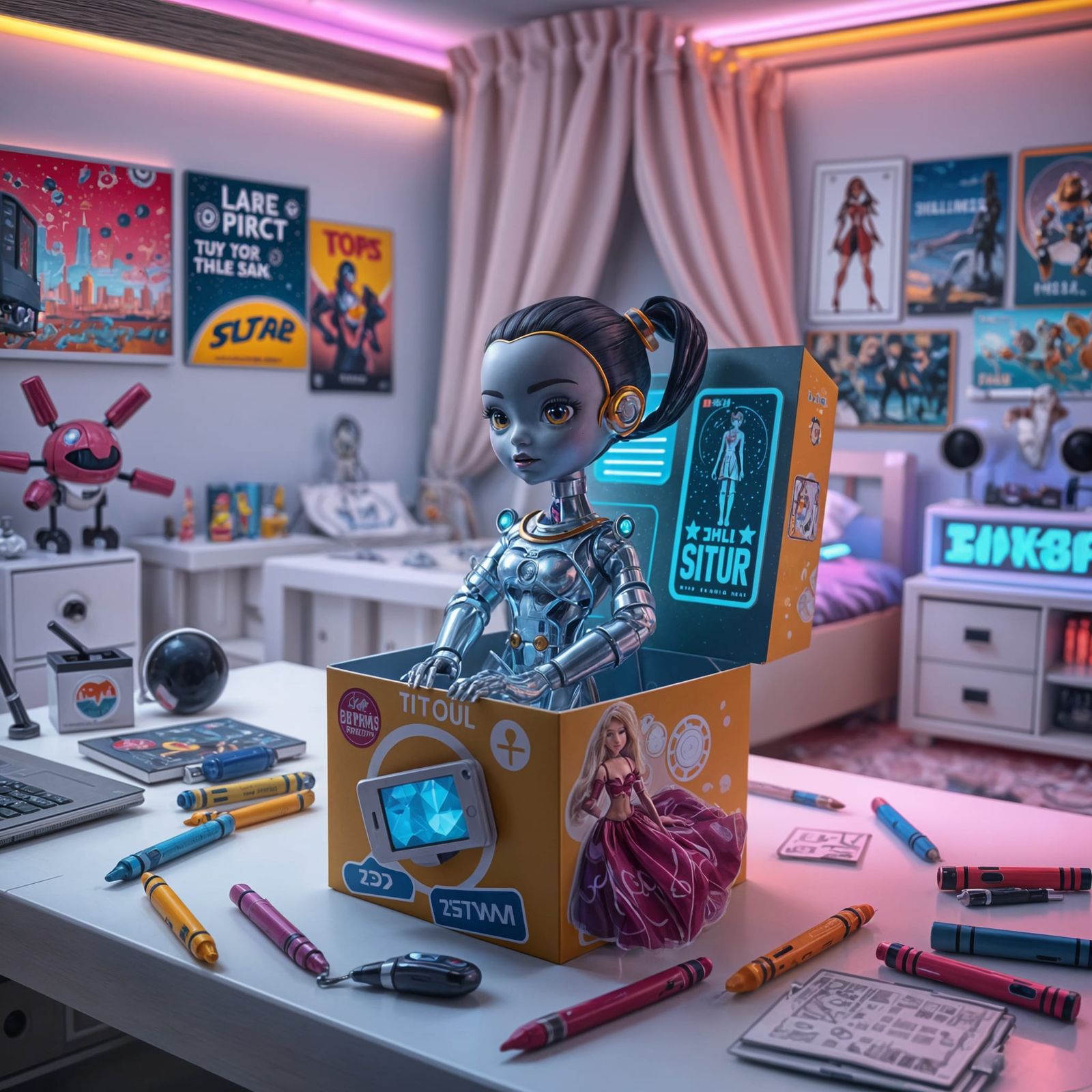 Futuristic Doll  by @Mumbai AI