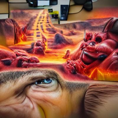 The road to hell is paved with good intentions 8k resolution...