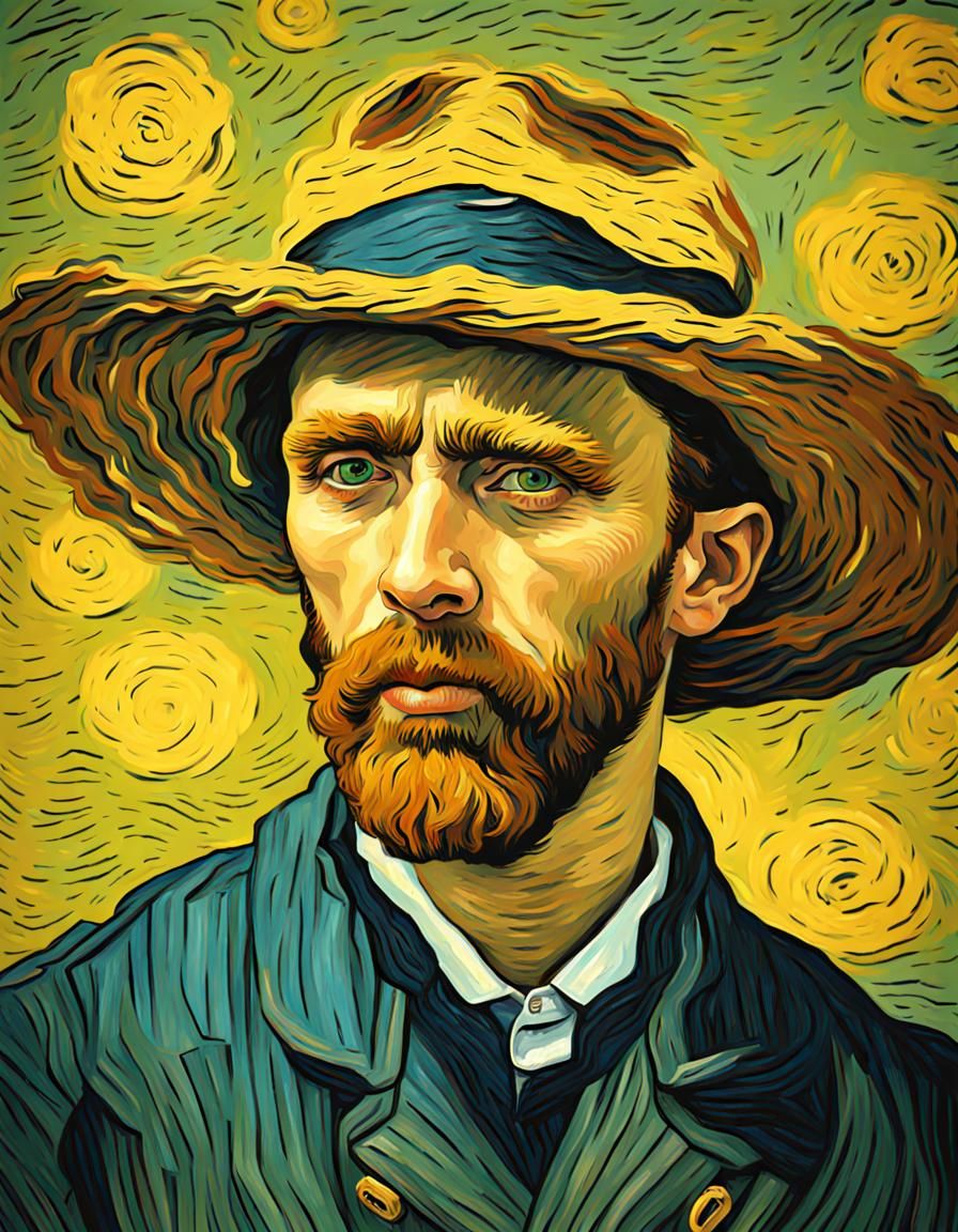 Portrait in Van Gogh style - AI Generated Artwork - NightCafe Creator