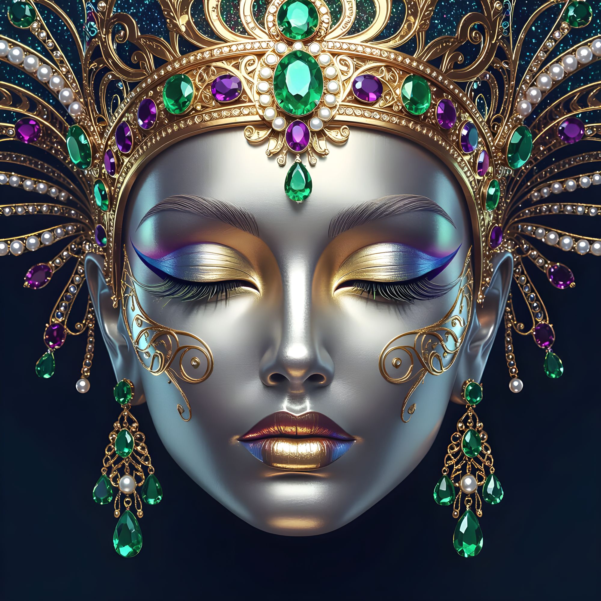 <lora:FiosMysticAura:1.0> An ethereal fairy with iridescent wings, perched on a giant, glowing mushroom in a mystical forest. The style is h...