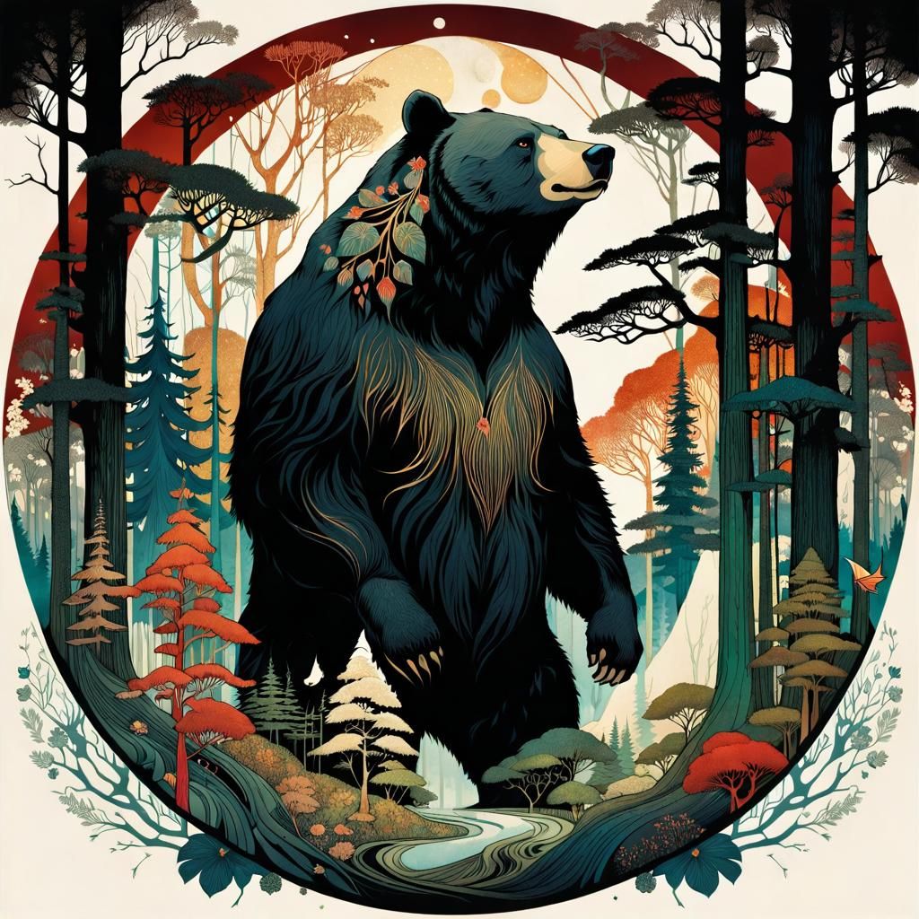 Bear Triumph - Ai Generated Artwork - Nightcafe Creator