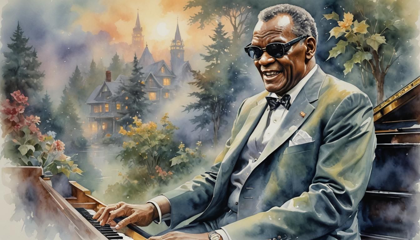Ray Charles (Musician)
portrait
watercolor