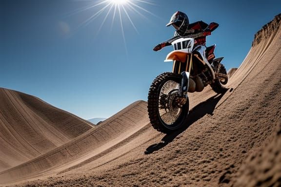 hyperdetailed photography, Pretty atmosphere, motor cross, d...