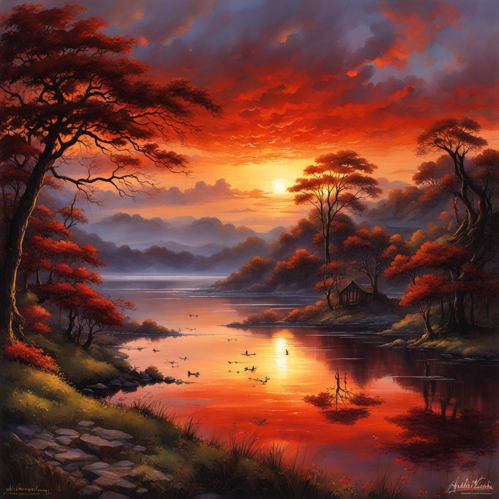 A Sunset Dream  by @Vampayaz76