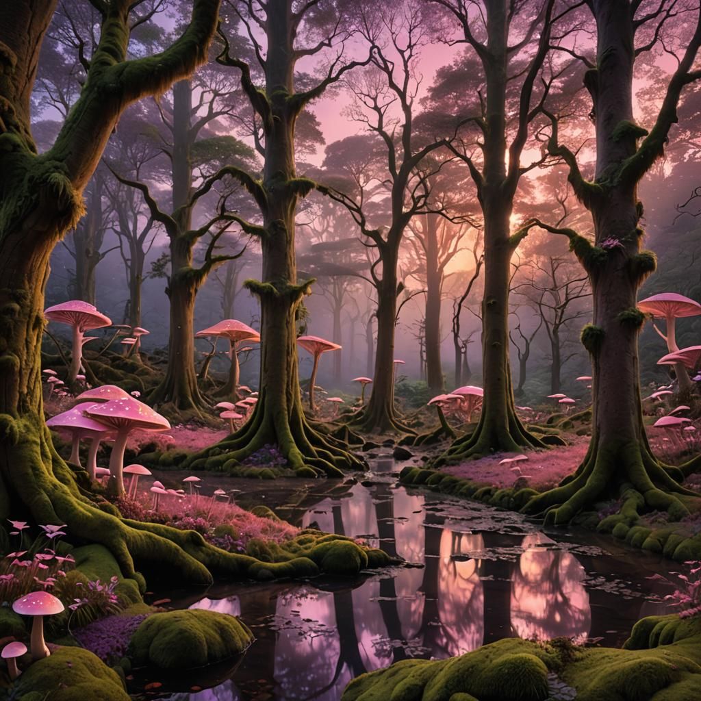 Feywild Forest - AI Generated Artwork - NightCafe Creator