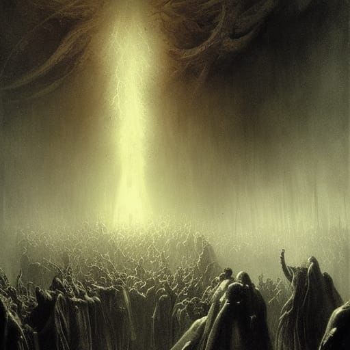 druid creates army of tortured souls out of lightning