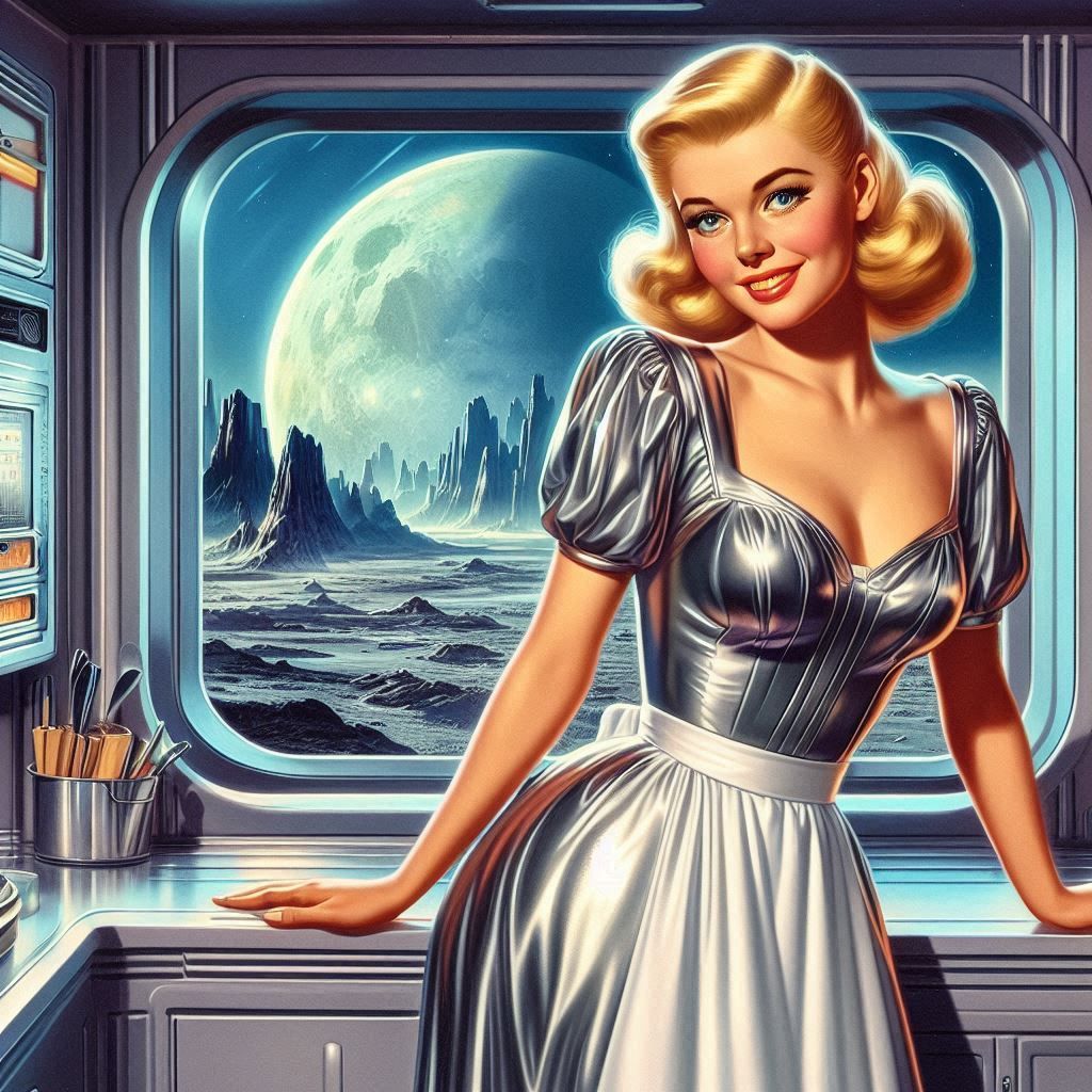 In the year 2000, she'll be cooking on the moon!