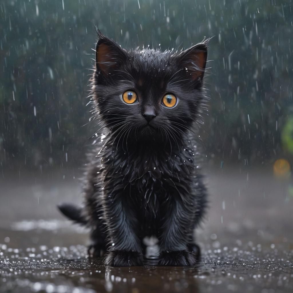 Wet Kitten  by @7starDud3