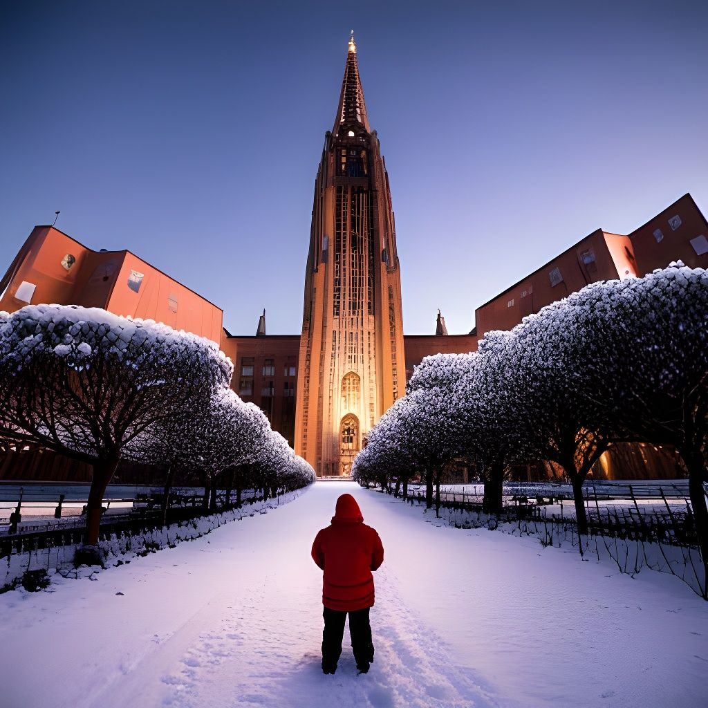Tower in the snow