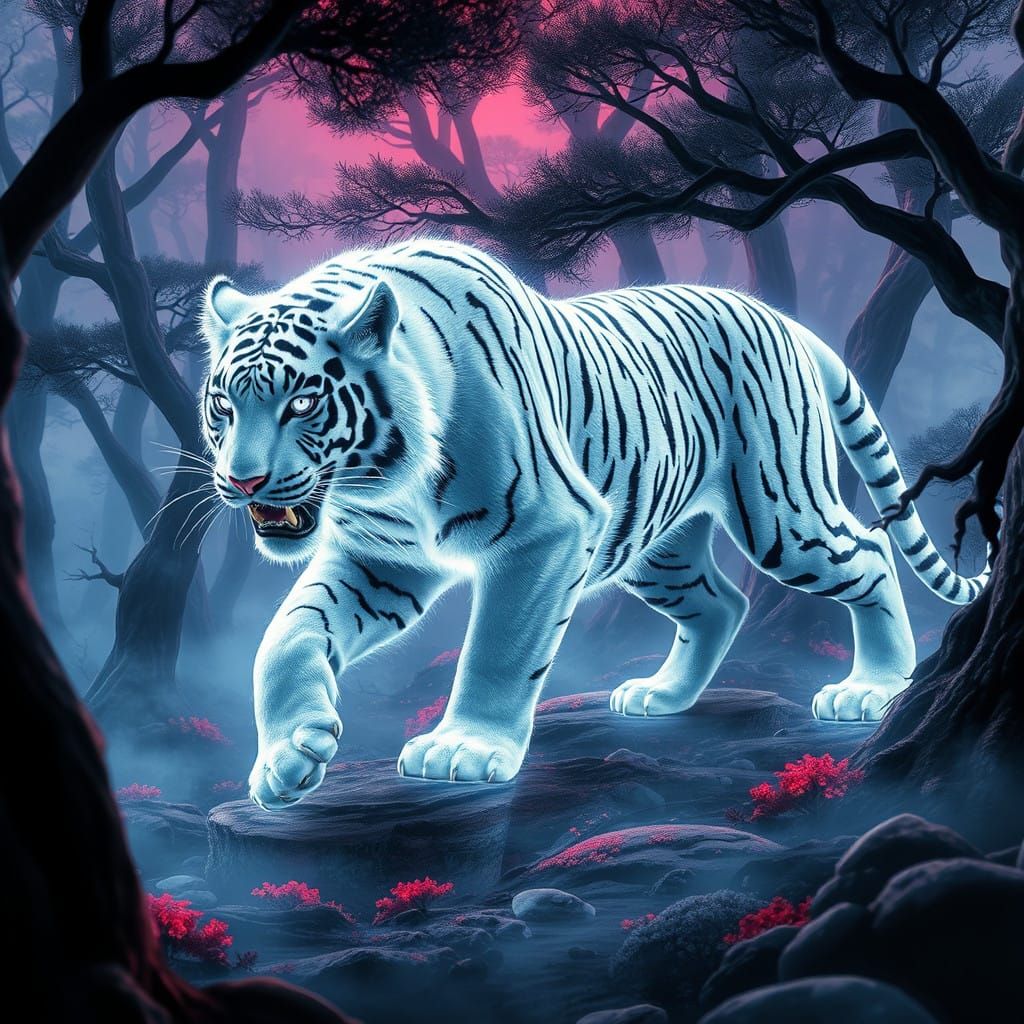 Byakko from Japanese folklore.   by @undefined