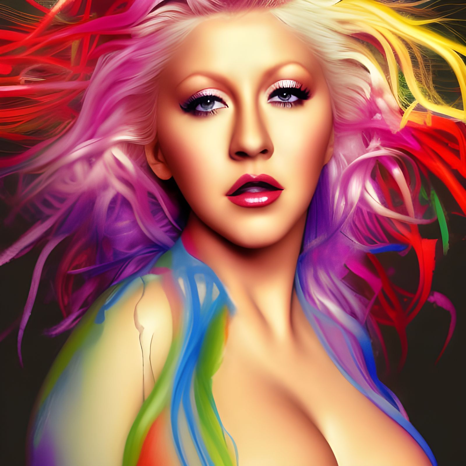 Genie In A Bottle By Christina Aguilera Ai Generated Artwork Nightcafe Creator 