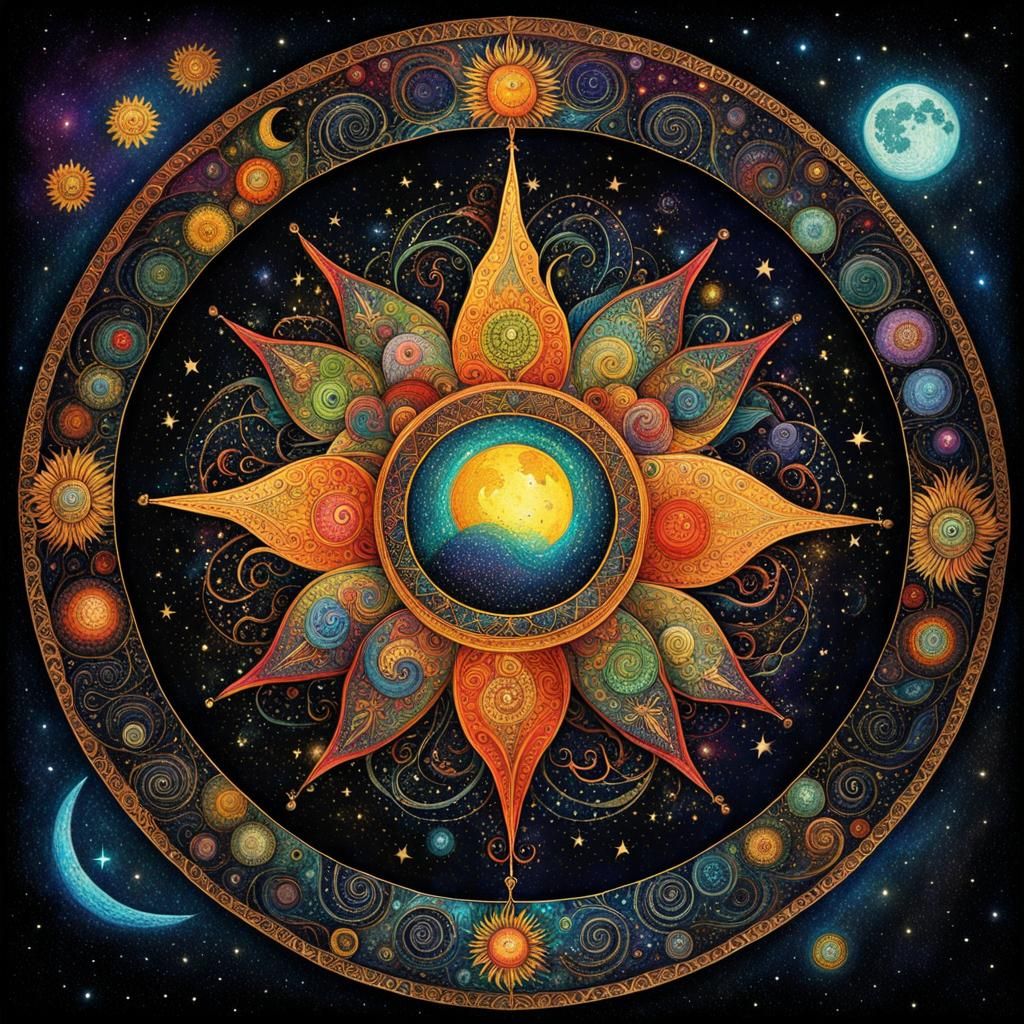 Cosmic Mandala  by @Crystal