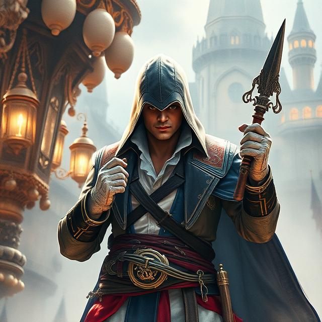 MICHAEL JACKSON AS EZIO AUDITORE FROM ASSASSIN'S CREED.