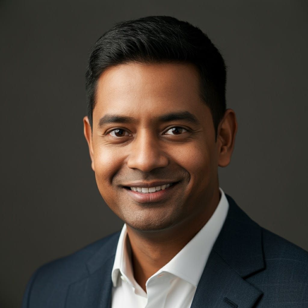 Portrait of a Gentle Businessman in Soft Focus