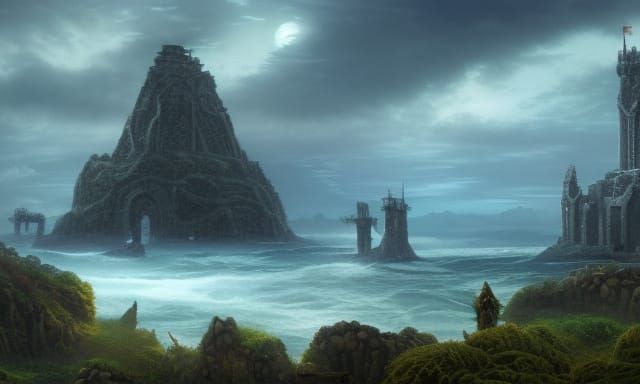 The Ancient Isle Of Avalon - Ai Generated Artwork - Nightcafe Creator