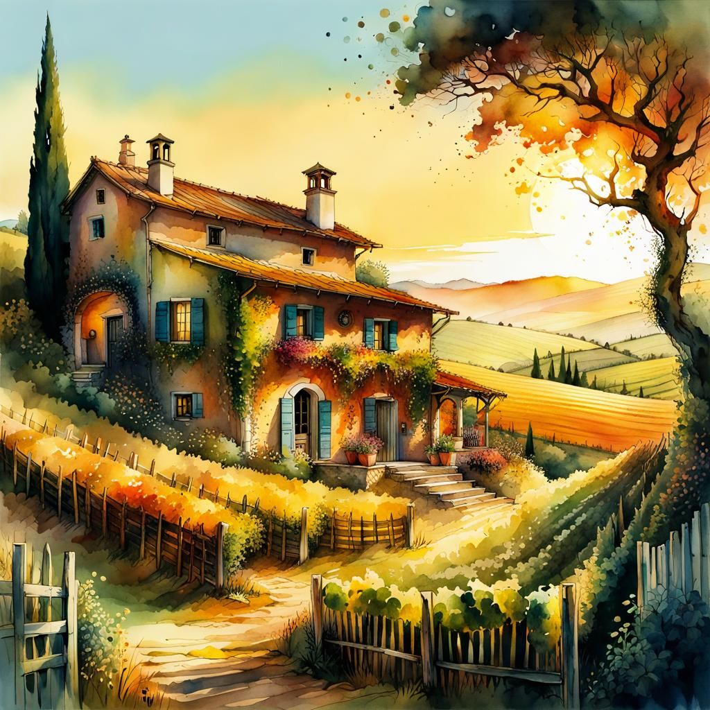 Vineyard Cottage  by @Topher