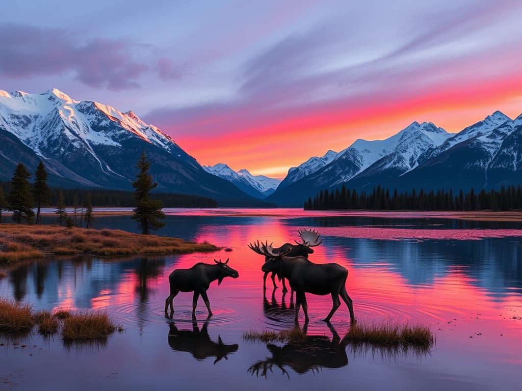 Serene Lake at sun set  by @Nageswara