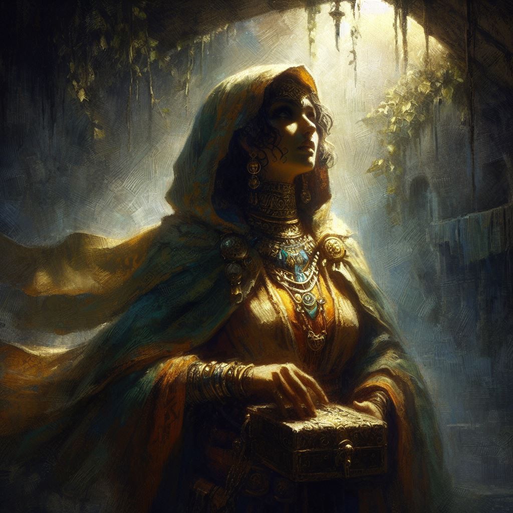 Fatima abd Haji a 4th level Sa'luk (AD&D 2e)