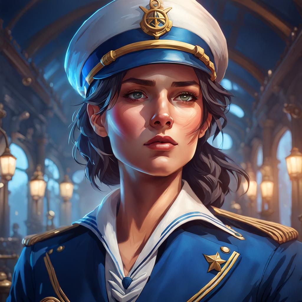 Female Captain - AI Generated Artwork - NightCafe Creator