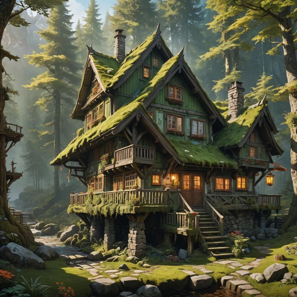 Oft, in that wickless chalet all begorn, where whilom soughed the mossy sappertort and you were wont to bongue...  by @Miriam Wolfdaughter