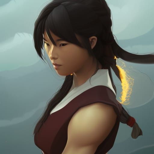 Asian Girl Legend of Katara Toph Azula Korra Avatar bender
