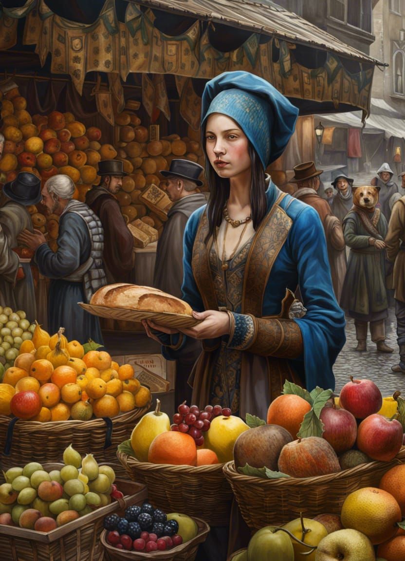 Harvest bounty market   by @Axaliaa