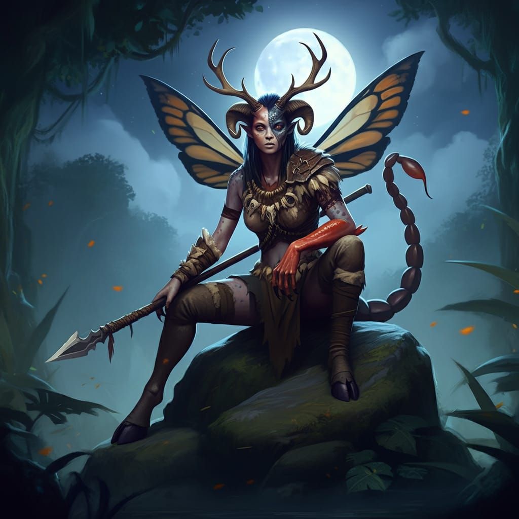 Chimeric metamorphosis goddess